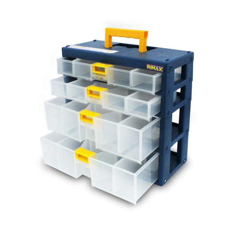 Organizador-modular-plastico-de-30.5-x-29-x-14-cm-con-asa-de-transporte-y-4-bandejas-extraibles-de-6-servicios-cada-una