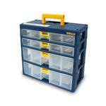 Organizador-modular-plastico-de-30.5-x-29-x-14-cm-con-asa-de-transporte-y-4-bandejas-extraibles-de-6-servicios-cada-una