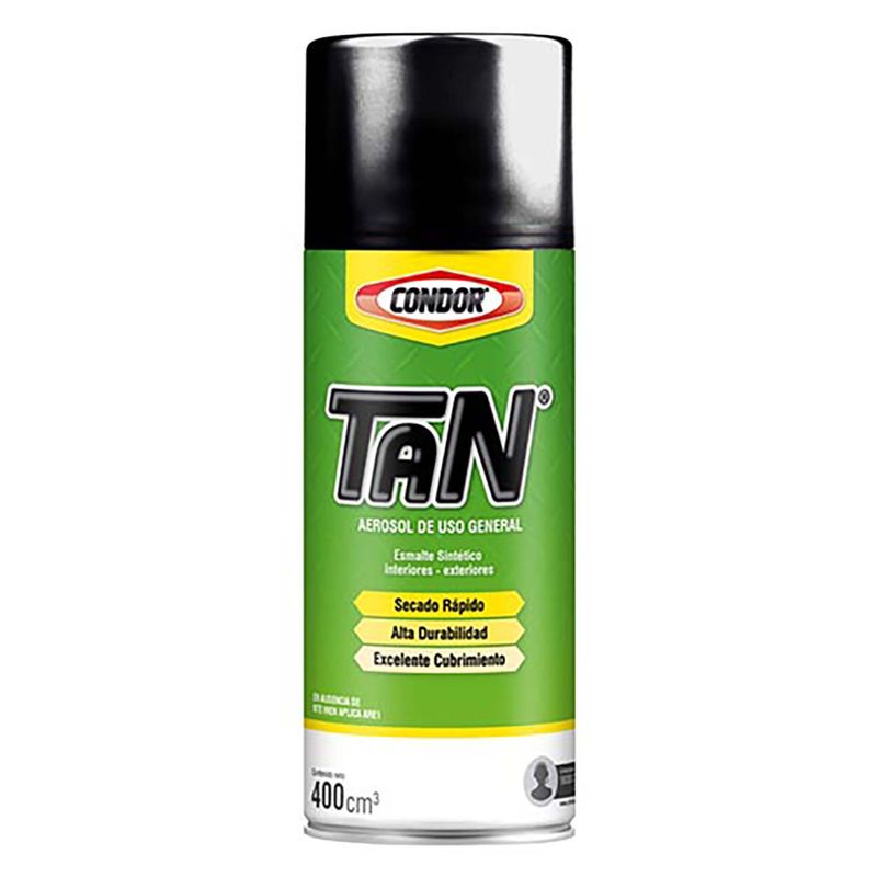 Pintura Acrílica En Aerosol Negro Brillante 400 Ml 9496-08 Adir