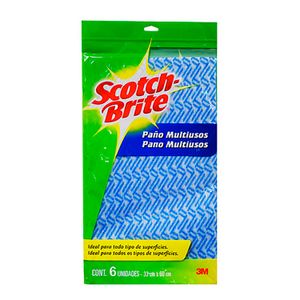 Paño de limpieza de microfibra multiusos de 33 x 60 cm; pack x 6 - SCOTCH BRITE