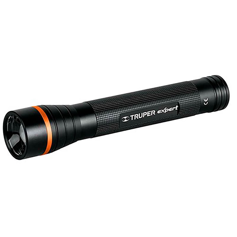 Linterna-LED-cuerpo-de-aluminio.-530-lumenes.-300-m.-Incluye-3-pilas-D.-Haz-de-luz-ajustable