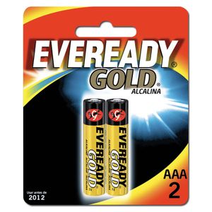 Pila alcalina tipo AAA; pack x 2 - EVEREADY