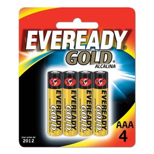 Pila alcalina tipo AAA; pack x 4 - EVEREADY