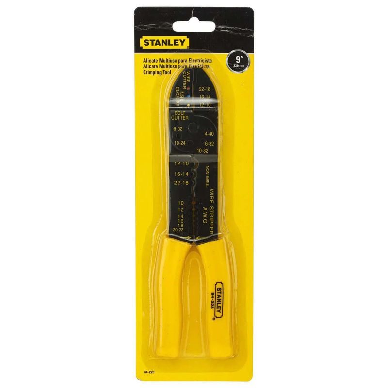 Pelador-de-cables-Multiusos-para-Electricistas-de-9-1-4--Mango-con-recubrimiento-plastico-pela-cables-redondos-y-planos