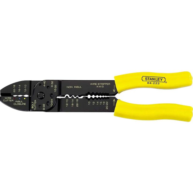 Pelador-de-cables-Multiusos-para-Electricistas-de-9-1-4--Mango-con-recubrimiento-plastico-pela-cables-redondos-y-planos