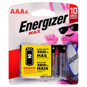 Pilas tipo AAA; pack x 4 - ENERGIZER