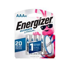 Pila de litio tipo AAA; pack x 4 - ENERGIZER