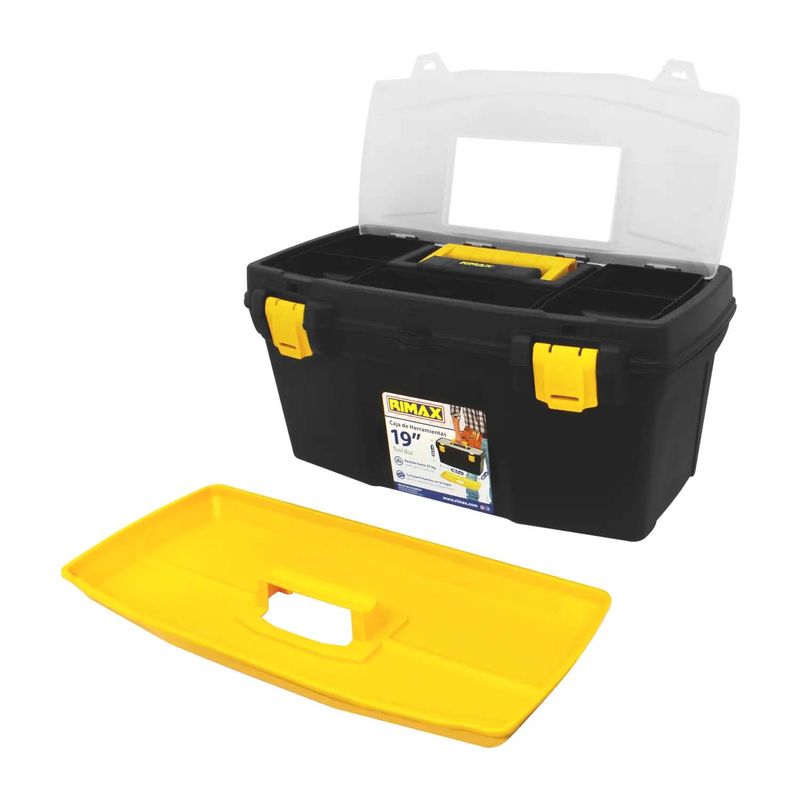 Caja-de-herramientas-de-19-pulgadas-de-1-compartimento-superior-bandeja-desmontable-y-ganchos-plasticos-de-seguridad