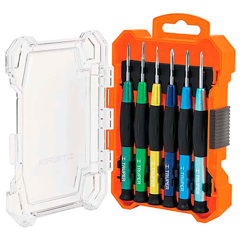 Juego-de-desarmadores-de-precision-con-mango-comfort-grip-para-relojero-joyero--pack-x-6