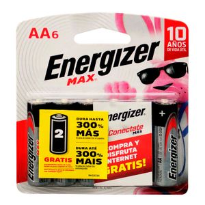 Pilas tipo AA; pack x 4 - ENERGIZER