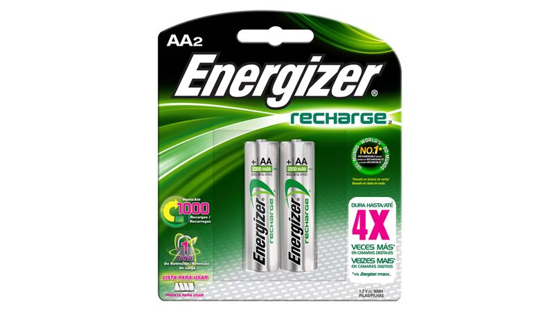 Pilas Recargables AA x2 Energizer