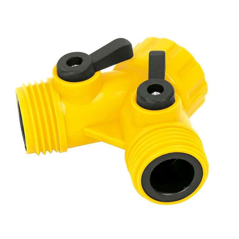 Conector-en-Y-plastico-con-controles-de-funcionamiento-para-manguera