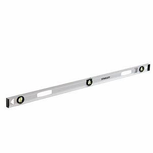 Nivel de 48" con cuerpo de aluminio y 3 niveles burbuja con protección - STANLEY