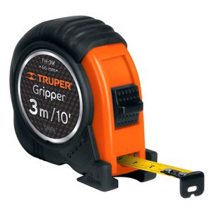Flexómetro Gripper contra impactos 3 m cinta 13 mm - TRUPER