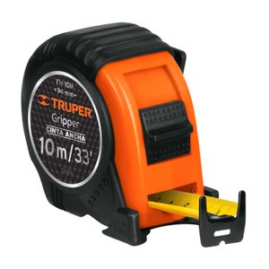 Flexómetro Gripper contra impactos 10 m cinta 32 mm - TRUPER