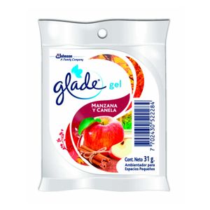Ambiental en gel con agradable aroma a manzana y canela de 31 g - GLADE