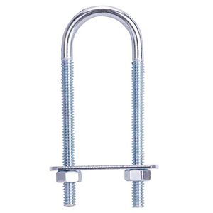 Grillete en U galvanizado. Rosca: 1/4”. Largo interior: 7.62 cm. Ancho interior: 4.44 cm - WRT