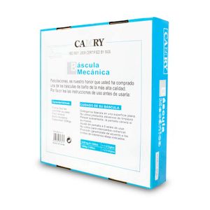 Balanza de baño análoga con capacidad hasta los 120 kg o 260 lbs de peso. Tiene una superficie de textura suave. - CAMRY