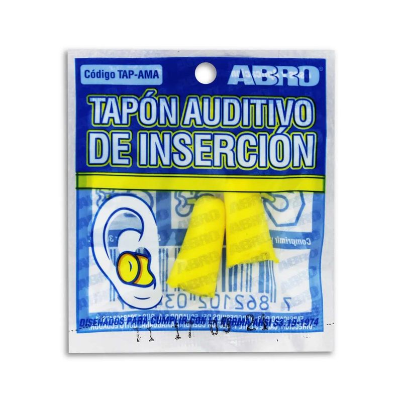 Tapon-auditivo-de-goma-ergonomica-suave-estandar-para-areas-como--construccion-metalurgia-quimica.-pack-1-par