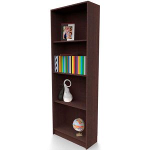 Biblioteca sencilla de melamínico de 180 cm x 63 cm x 25 cm - MUEBLE FACIL