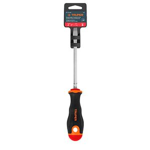 Desarmador plano 1/4" x 4" mango Comfort Grip - PRETUL
