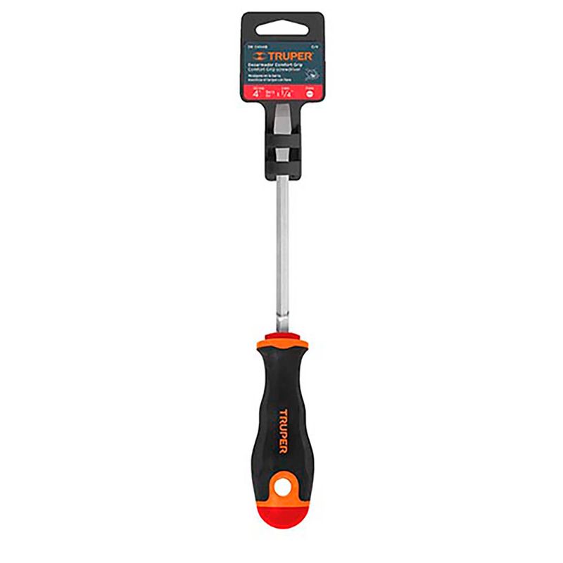 Desarmador-plano-de-4--x-1-4-.-Mango-ergonomico-comfort-grip.