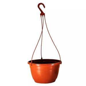 Maceta plástica colgante de 24 cm con gancho - PLASTIC HOUSE