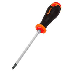 Desarmador plano 1/4" x 6" mango Comfort Grip - PRETUL