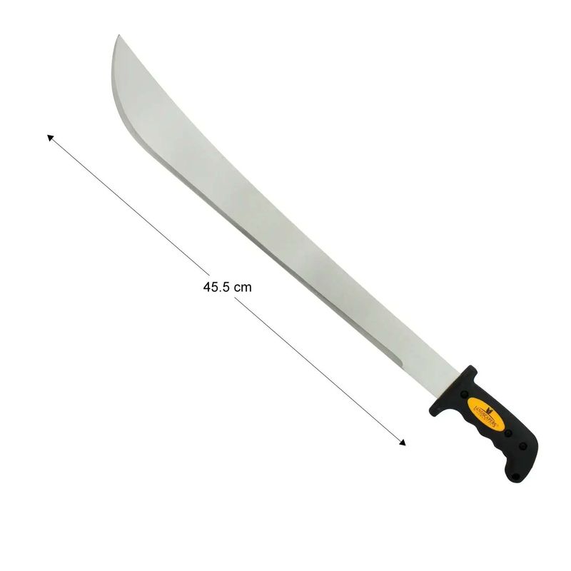 Machete-de-hoja-de-acero-al-carbono-de-45.5-cm-totalmente-pulida-y-afilada--con-mango-de-caucho-de-agarre-suave