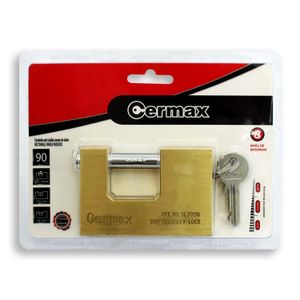 Candado anticizalla de latón macizo de 90 mm con vástago rotatorio anticorte de acero endurecido. MÁXIMA SEGURIDAD - KWIKSET
