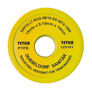 Cinta teflón de 3/4" x 15 mts. para gas - YETKA