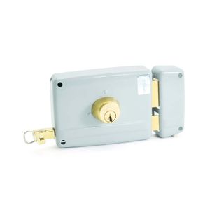 Cerradura de sobreponer de 60 mm de acabado de acero barnizado para puertas o portones - VIRO