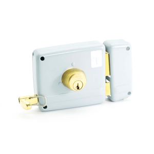 Cerradura de sobreponer de 50 mm de acabado de acero barnizado para puertas o portones - VIRO