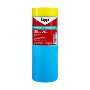 Plástico Masking para proteger las superficies de salpicaduras de pintura 2.4 x 20 m - BYP