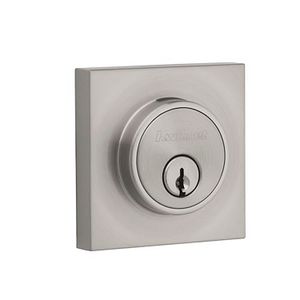 Cerrojo de puerta principal llave a llave de diseño TOKO de acabado en níquel satinado - KWIKSET