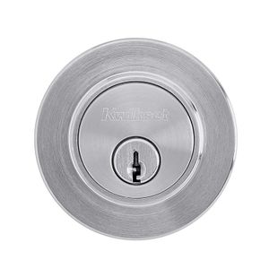 Cerrojo de puerta principal llave a seguro de diseño TAIPEI de acabado en níquel satinado - KWIKSET