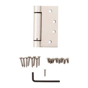 Bisagra de 4" para puerta. Acabado en cromo satinado. Incluye tornillería. - NATIONAL HARDWARE