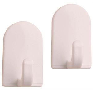 Ganchos plásticos autoadhesivos multiusos; pack x 6 - INTERDESIGN
