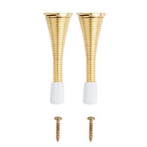 Tope de puerta en espiral con punta de goma. Incluye tornillería. pack x 2 - NATIONAL HARDWARE