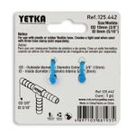 Conector-en-T-fabricado-en-metal-para-instalacion-de-mangueras-de-gas