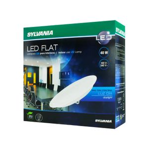 Foco LED tipo flat plano de luz de día 40 Watts 3200 lúmenes base E27 - SYLVANIA