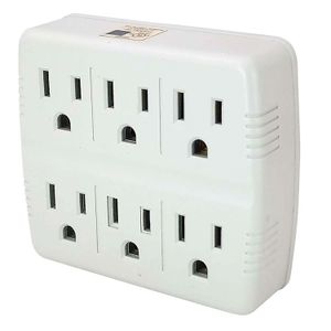 TOMACORRIENTE DE PARED 6 SALIDAS - WRT