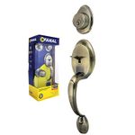 Juego-para-entrada-de-puerta-principal-llave-a-seguro-de-diseño-VERSALLES-de-acabado-en-laton-antiguo