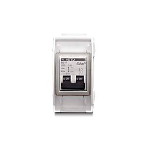 Switch interruptor de 1 polo + neutro IP65 de 110V / 50AMP - VETO