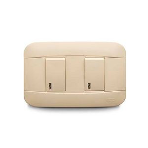 Interruptor doble + conmutador con luz piloto - VETO