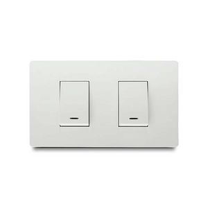 Interruptor doble con luz piloto PREMIUM - VETO