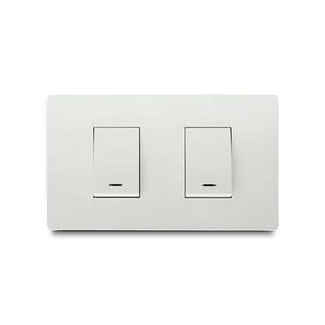 Conmutador doble con luz piloto PREMIUM - VETO