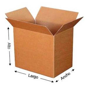 Caja de cartón multiusos de 59 cm x 59 cm x 50 cm - CARTONERA PICHINCHA