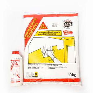 Empaste con aditivo de base acrilica para pinturas con excelente acabado estético; 10 kg - SIKA