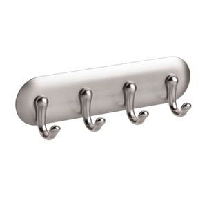 Gancho multiuso de 4 ganchos con instalación adhesiva - INTERDESIGN